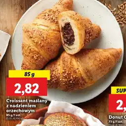 Lidl Croissant maślany z nadzieniem orzechowym oferta