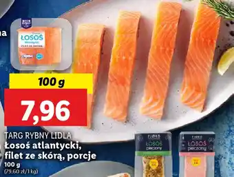 Lidl Łosoś atlantycki, filet ze skórą, porcje oferta