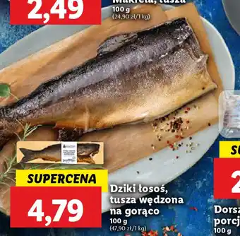 Lidl Dziki łosoś, tusza wędzona na gorąco oferta