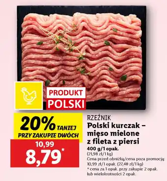 Lidl Mięso mielone z fileta z piersi oferta