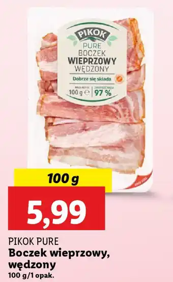 Lidl Pikok pure boczek wieprzowy, wędzony oferta