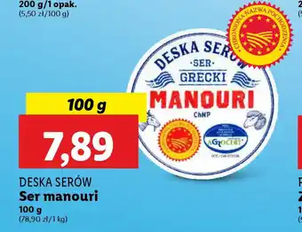 Lidl Deska serów ser manouri oferta