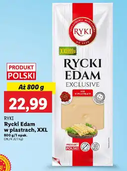 Lidl Ryki rycki edam w plastrach, XXL oferta