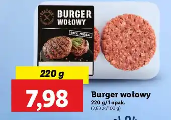 Lidl Burger wołowy oferta