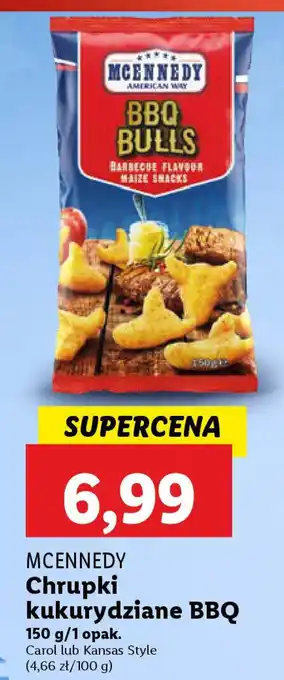 Lidl MCENNEDY Chrupki kukurydziane BBQ oferta