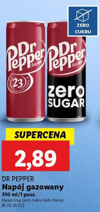 Lidl Dr pepper napój gazowany oferta