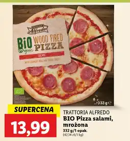 Lidl Trattoria alfredo bio pizza salami, mrożona oferta