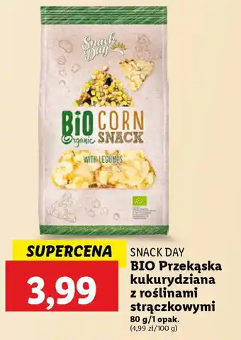 Lidl Snack day bio przekąska kukurydziana oferta