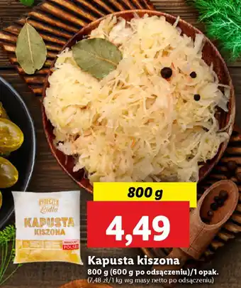 Lidl Kapusta kiszona oferta