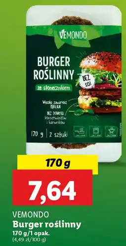 Lidl Vemondo burger roślinny oferta