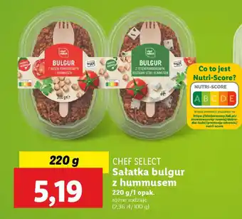 Lidl Chef select sałatka bulgur z hummusem oferta