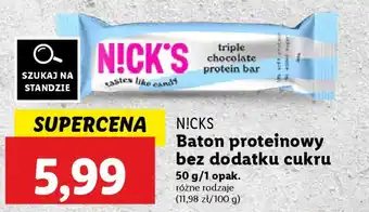 Lidl N!cks baton proteinowy bez dodatku cukru oferta