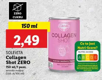 Lidl Solevita collagen shot zero oferta