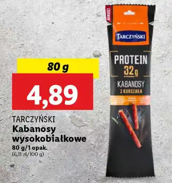 Lidl Tarczyński kabanosy wysokobiałkowe oferta