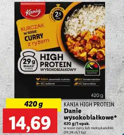 Lidl Kania high protein danie wysokobiałkowe oferta