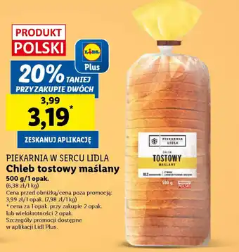 Lidl Piekarnia w sercu lidla chleb tostowy maślany oferta