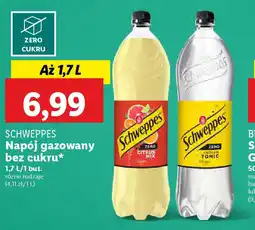 Lidl Schweppes napój gazowany bez cukru oferta