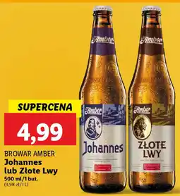 Lidl Browar amber johannes lub złote lwy oferta