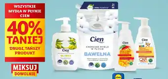 Lidl Wszystkie mydła w płynie cien oferta