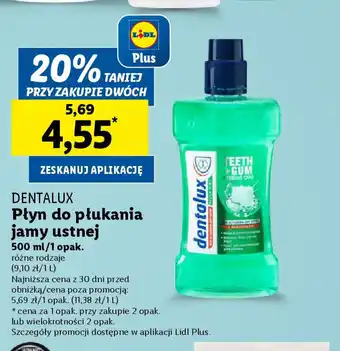 Lidl Dentalux płyn do płukania jamy ustnej oferta