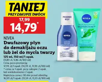 Lidl NIVEA Dwufazowy płyn do demakijażu oczu oferta