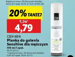 Lidl Cien men pianka do golenia sensitive dla mężczyzn oferta