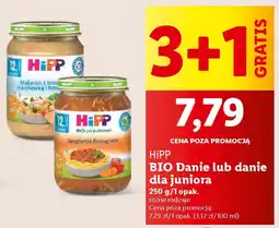 Lidl Hipp bio danie lub danie dla juniora oferta