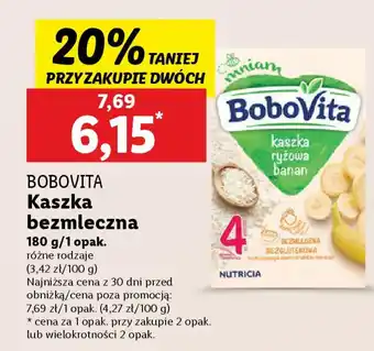 Lidl Bobovita kaszka bezmleczna oferta