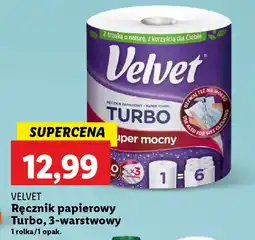 Lidl Velvet ręcznik papierowy turbo, 3-warstwowy oferta