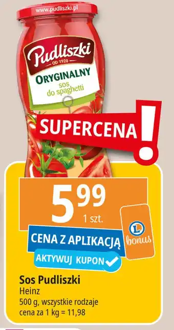 E.Leclerc Sos do spaghetti oryginalny Pudliszki oferta