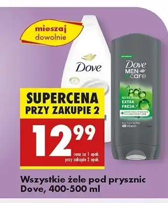 Biedronka Żel pod prysznic extra fresh Dove Men+Care oferta