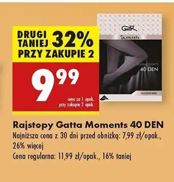 Biedronka Rajstopy moments funkcyjne 40 den rozm. 2-6 Gatta oferta