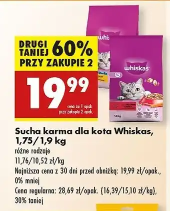 Biedronka Karma dla kota z kurczakiem Whiskas Sterile oferta