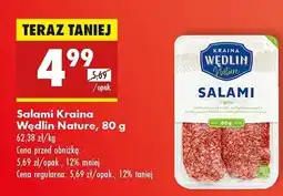 Biedronka Salami Kraina Wędlin Nature oferta