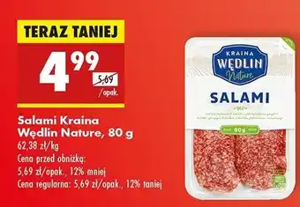 Biedronka Salami Kraina Wędlin Nature oferta