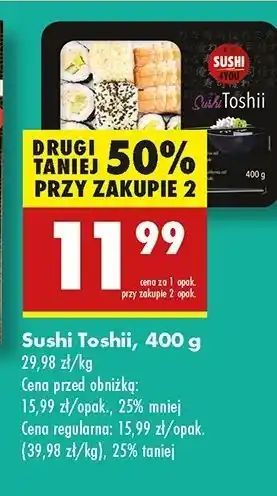 Biedronka Sushi toshii 4You oferta