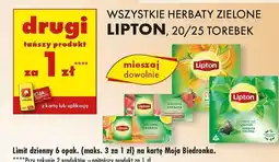 Biedronka Herbata mandarin & orange Lipton Green Tea oferta