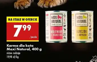 Biedronka Karma dla kota kurczak z indykiem Maxi Natural oferta