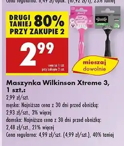 Biedronka Maszynki do golenia cherry blossom Wilkinson My Intuition Comfort oferta