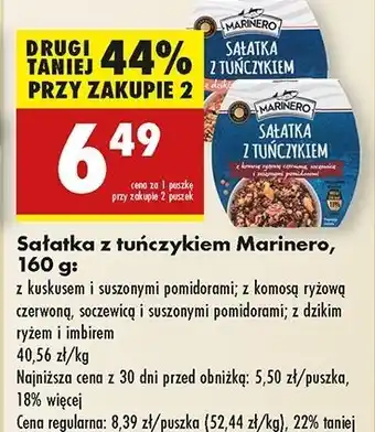 Biedronka Sałatka z tuńczykiem dzikim ryżem i imbirem Marinero oferta