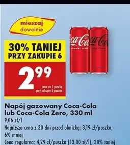 Biedronka Napój Coca-Cola Zero oferta