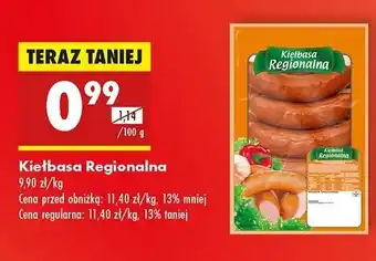 Biedronka Kiełbasa regionalna oferta