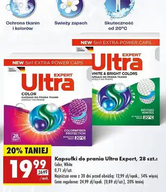 Biedronka Kapsułki do prania color Ultra Expert oferta