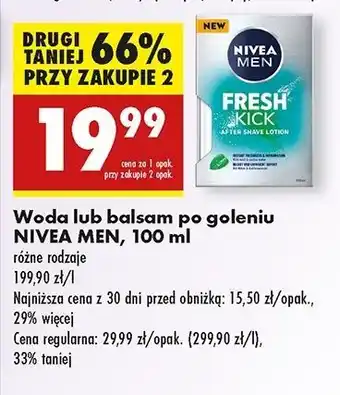 Biedronka Balsam po goleniu Nivea Men Fresh Kick oferta