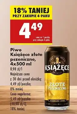 Biedronka Piwo Książęce Złote Pszeniczne oferta