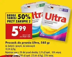 Biedronka Proszek do prania białych i jasnych Ultra oferta