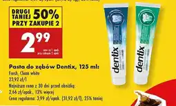 Biedronka Pasta do zębów extra clean white Dentix oferta