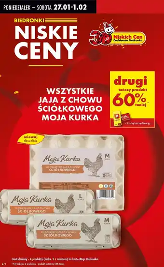 Biedronka Jaja kl. l Moja Kurka oferta