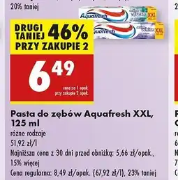 Biedronka Pasta do zębów Aquafresh Active White oferta