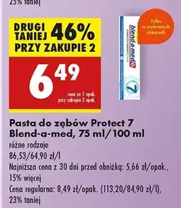 Biedronka Pasta do zębów extra fresh Blend-A-Med Complete Protect Fresh 7 oferta